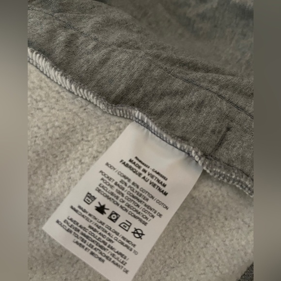 Nike Grey And Navy Full Zip Relaxed Fit Athleisure Sweater - Picture 7 of 8